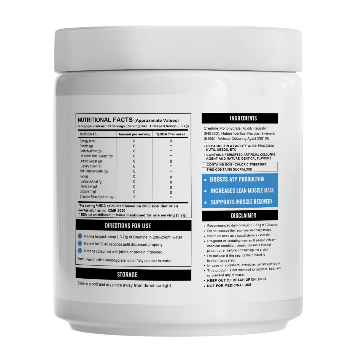 Wellcore Pure Micronised Creatine Powder