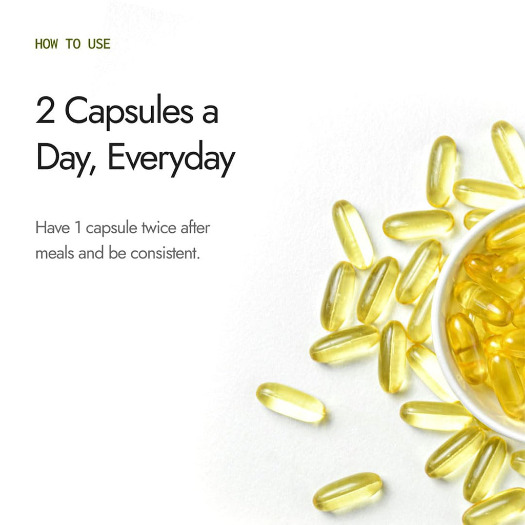 Kapiva Flaxseed Omega 3 Capsules (60N)